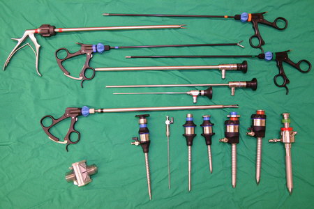 Endoskopische Kastration Laparoskopie Instrumente