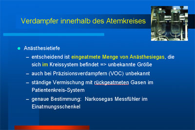 Verdampfer - Anästhesietiefe Verdampfer - Anästhesietiefe
